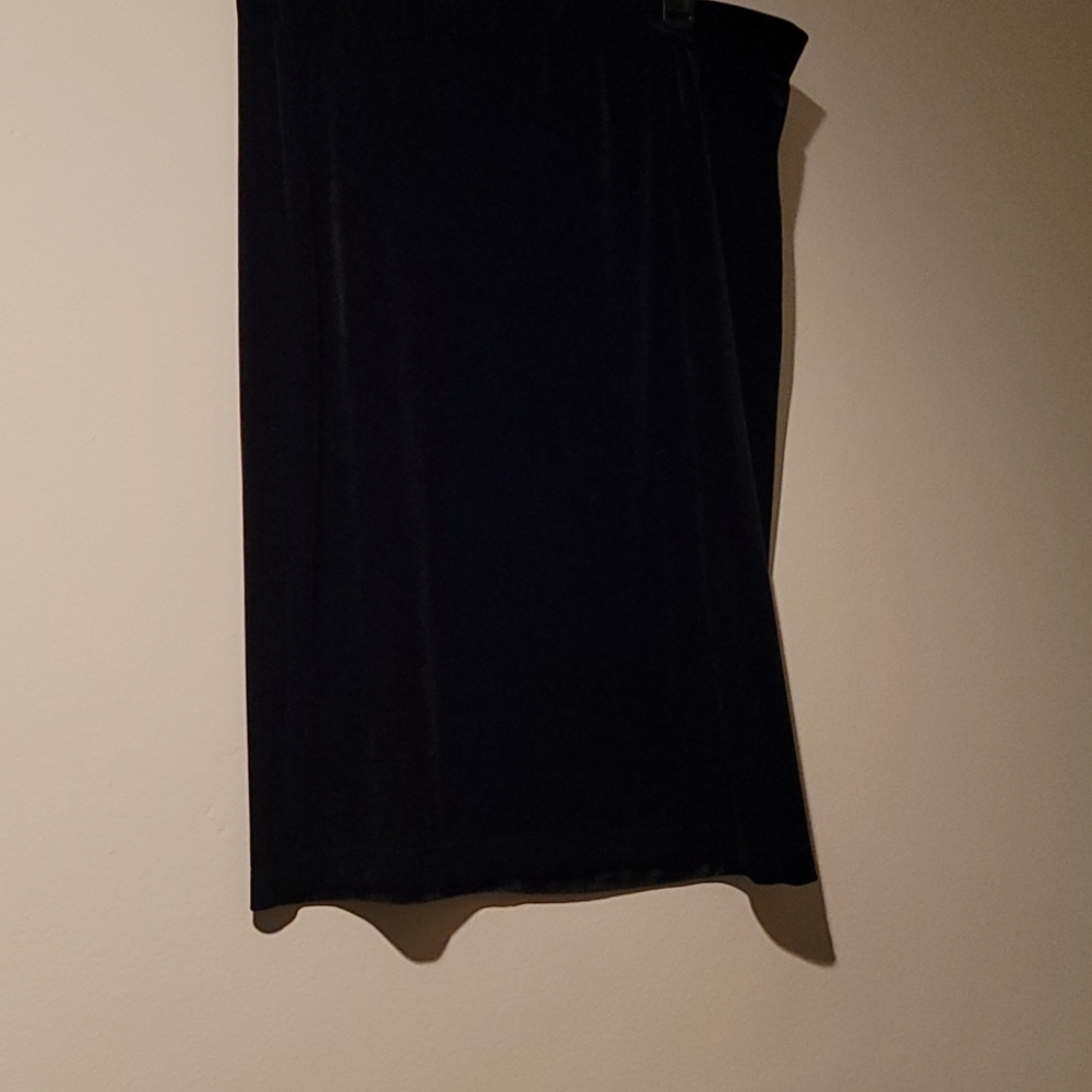 Black velvet skirt